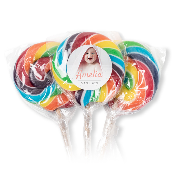 Lolly regenboog (set van 12)