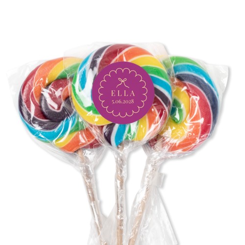 Classy Scallop Bow - Text Only