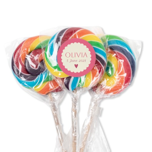 Lolly regenboog (set van 12)