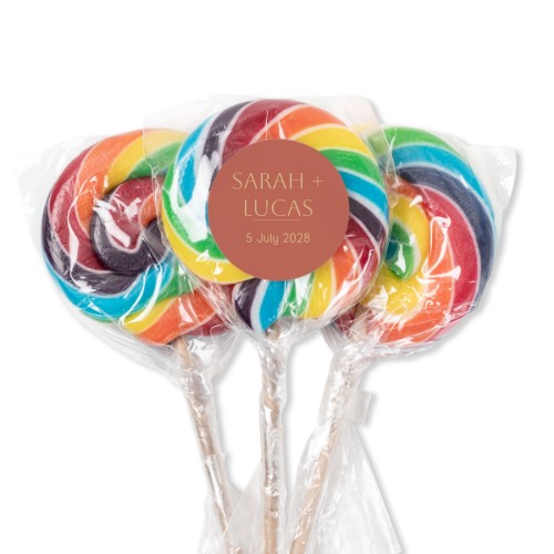 Lollipops Rainbow - set of 12 Lollipops Rainbow - set of 12
