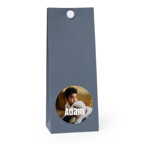 Party favours bag blue round 4cm Party favours bag blue round 4cm