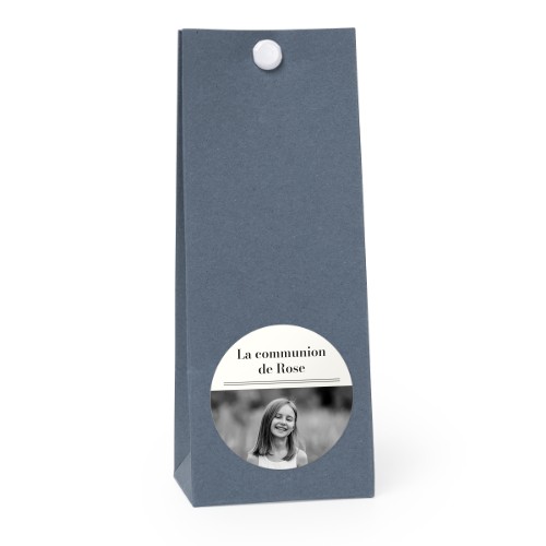 Sachet confiseur rond bleu lot de 12 Sachet confiseur rond bleu lot de 12