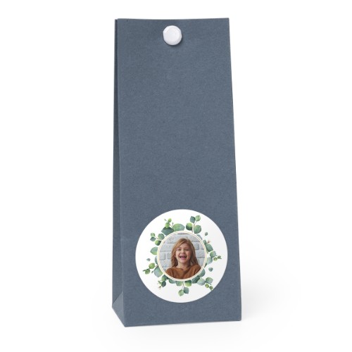 Party favours bag blue round 4cm Party favours bag blue round 4cm