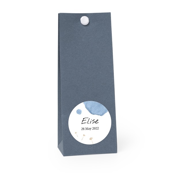 PresentpÄse blÄ rund 4cm PresentpÄse blÄ rund 4cm