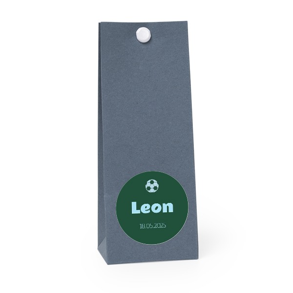 Sachet confiseur rond bleu lot de 12