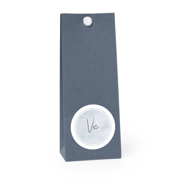 Party favours bag blue round 4cm Party favours bag blue round 4cm