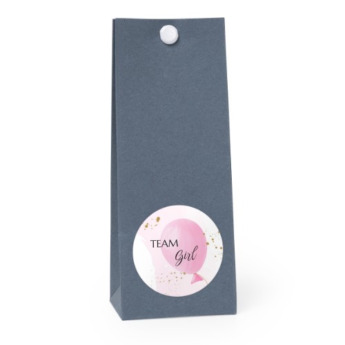 Party favours bag blue round 4cm Party favours bag blue round 4cm
