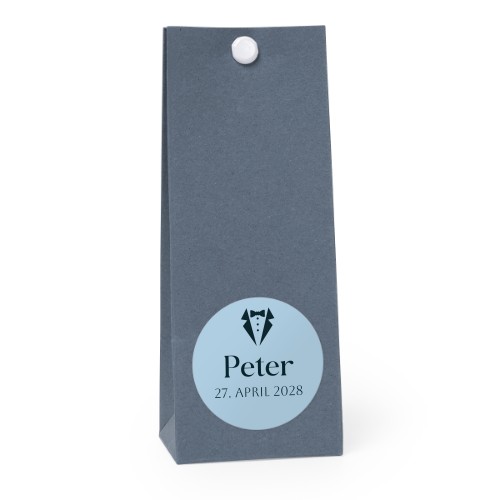 Gavepose Blå Rund 4cm