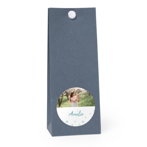 Gavepose Blå Rund 4cm