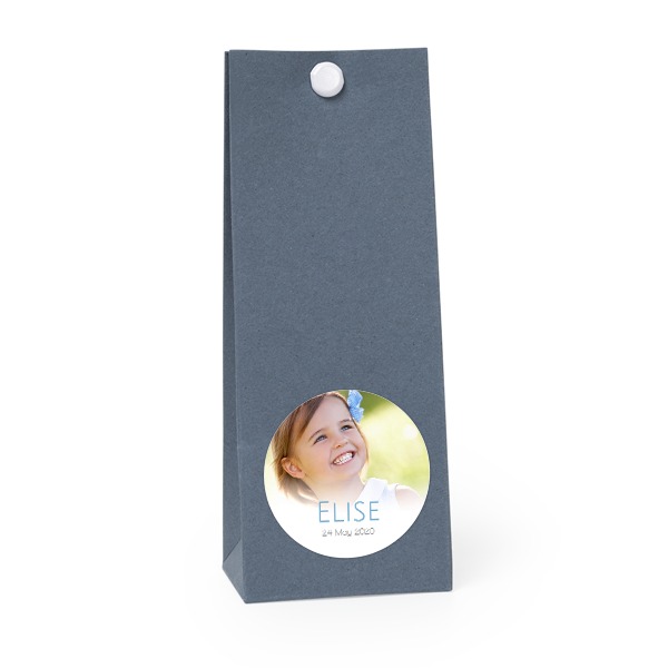 Blaue runde Geschenktüte - 12 Stk. Blaue runde Geschenktüte - 12 Stk.