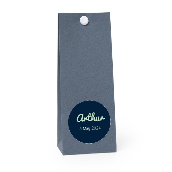 Gavepose Blå Rund 4cm