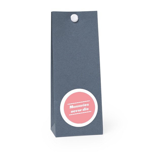 Sachet confiseur rond bleu lot de 12