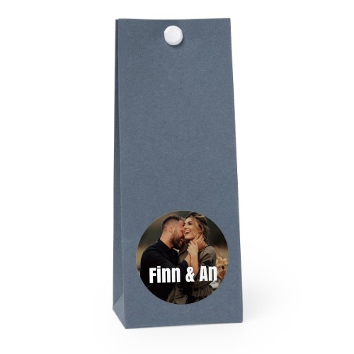 Party favours bag blue round 4cm Party favours bag blue round 4cm