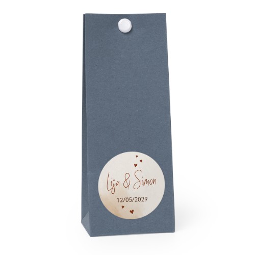 PresentpÄse blÄ rund 4cm PresentpÄse blÄ rund 4cm