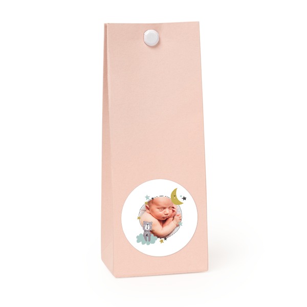 Party favours bag magnolia round 4cm