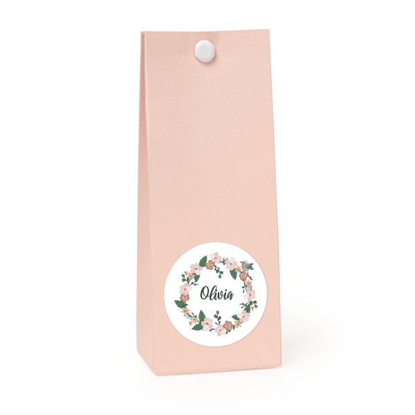 Flower Wreath Birds - Text Only