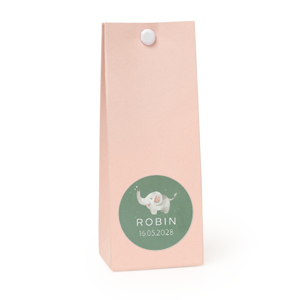 Snoepzakjes roze rond set van 12 Snoepzakjes roze rond set van 12