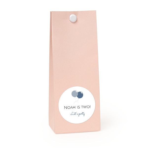 Sachet confiseur rond rose lot de 12