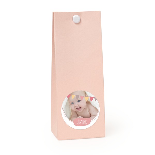 Sachet confiseur rond rose lot de 12 Sachet confiseur rond rose lot de 12