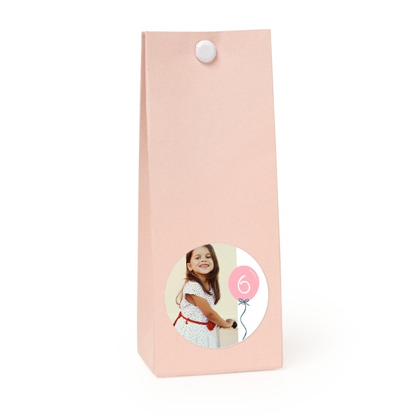 Party favours bag magnolia round 4cm