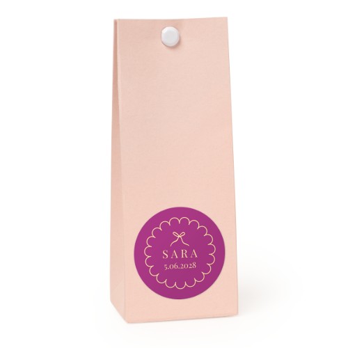 Classy Scallop Bow - Text Only