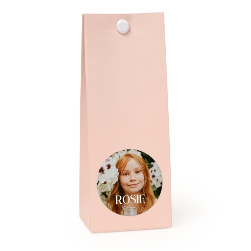 Snoepzakjes roze rond set van 12 Snoepzakjes roze rond set van 12