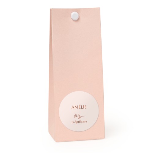 Rosa runde Geschenktüte - 12 Stk. Rosa runde Geschenktüte - 12 Stk.