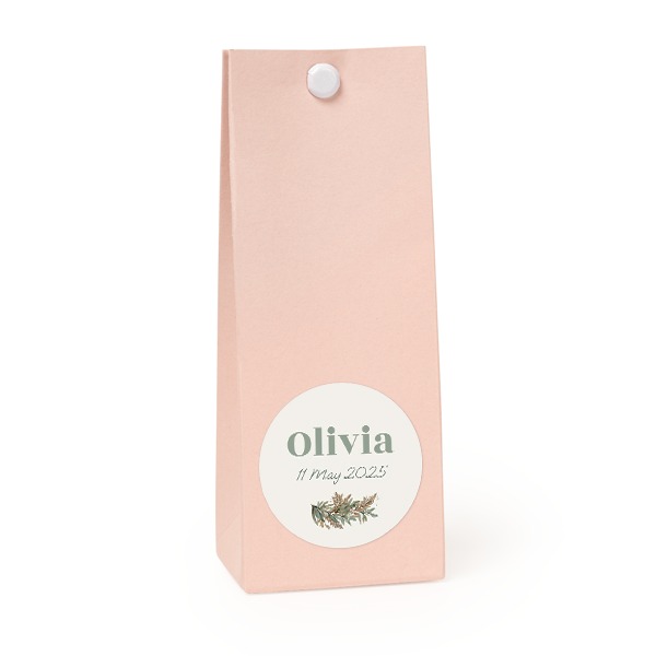 Party favours bag magnolia round 4cm