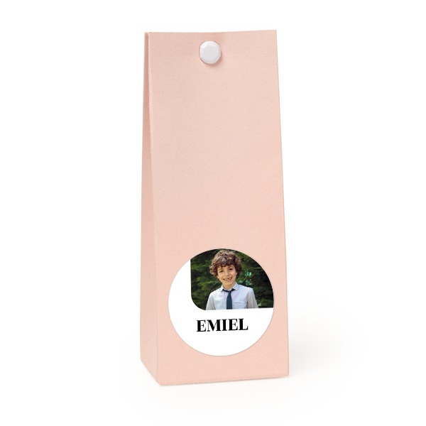 Snoepzakjes roze rond set van 12
