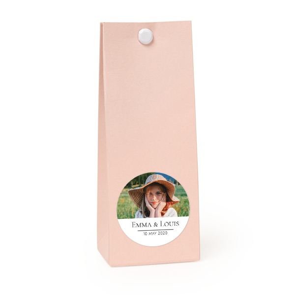 Rosa runde Geschenktüte - 12 Stk. Rosa runde Geschenktüte - 12 Stk.