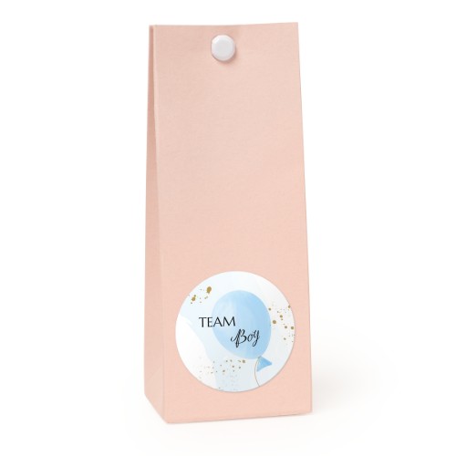 Sachet confiseur rond rose lot de 12