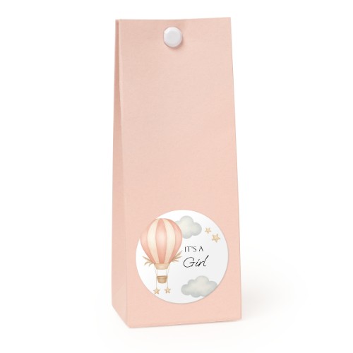 Snoepzakjes roze rond set van 12