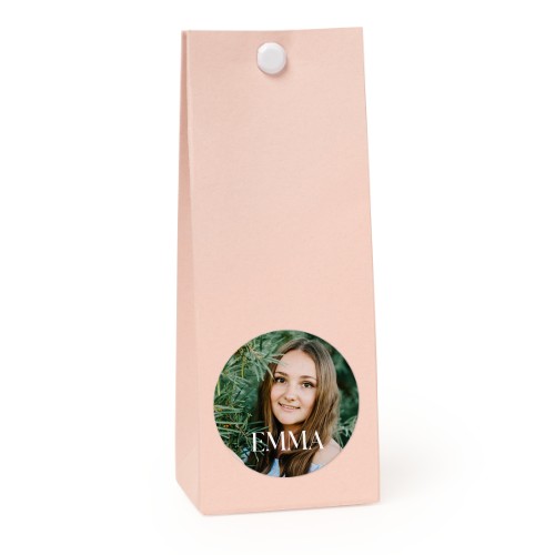 Snoepzakjes roze rond set van 12