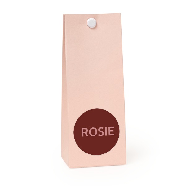 Sachet confiseur rond rose lot de 12