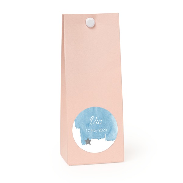 Sachet confiseur rond rose lot de 12 Sachet confiseur rond rose lot de 12