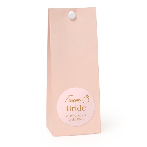 Snoepzakjes roze rond set van 12