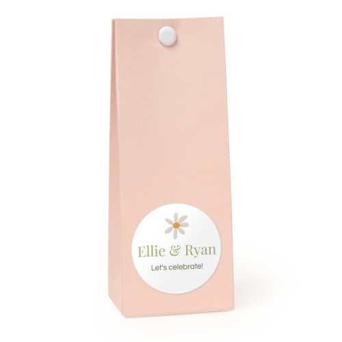 Sachet confiseur rond rose lot de 12 Sachet confiseur rond rose lot de 12
