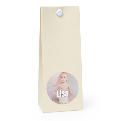 Sachet confiseur rond vanille lot de 12