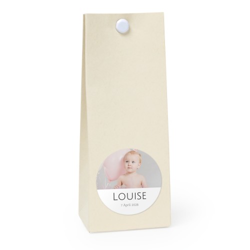 Party favours bag vanilla round 4cm Party favours bag vanilla round 4cm