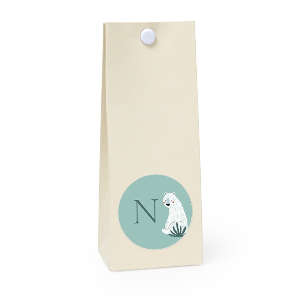 Sachet confiseur rond vanille lot de 12 Sachet confiseur rond vanille lot de 12