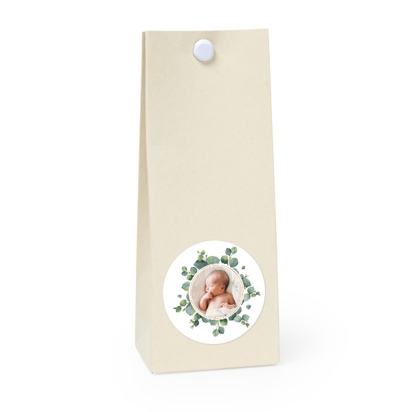 Party favours bag vanilla round 4cm Party favours bag vanilla round 4cm