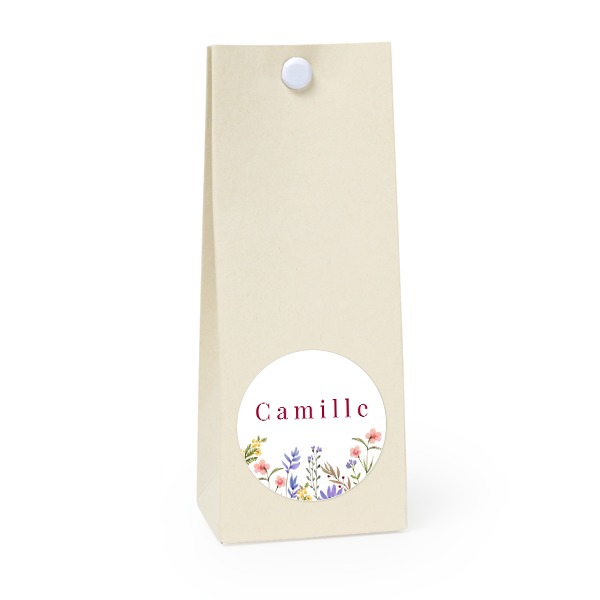 Sachet confiseur rond vanille lot de 12 Sachet confiseur rond vanille lot de 12