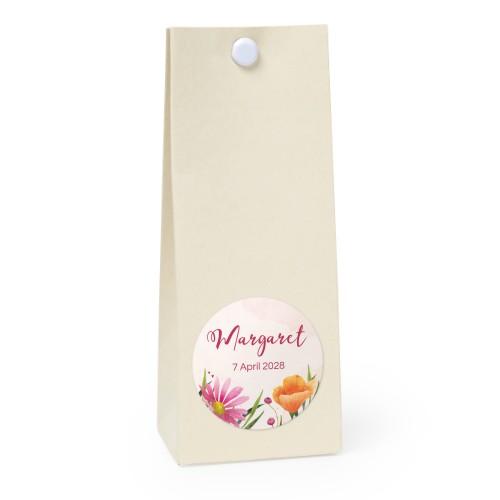 Party favours bag vanilla round 4cm Party favours bag vanilla round 4cm