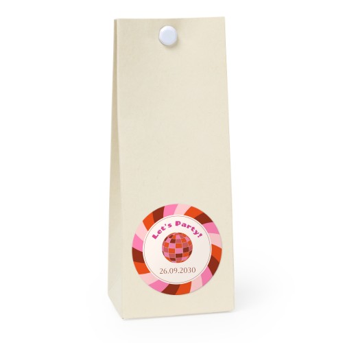 Sachet confiseur rond vanille lot de 12 Sachet confiseur rond vanille lot de 12