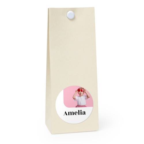 Party favours bag vanilla round 4cm Party favours bag vanilla round 4cm