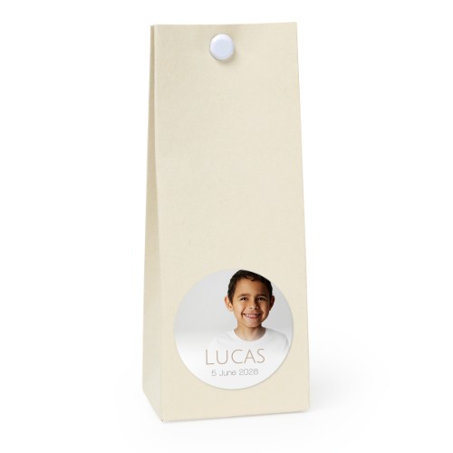 Sachet confiseur rond vanille lot de 12