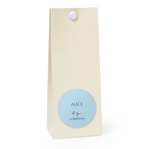 Presentpåse vanilj rund 4cm