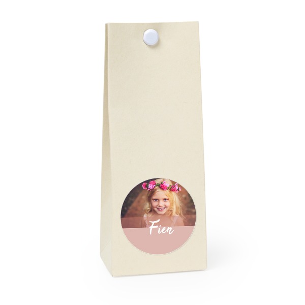 Party favours bag vanilla round 4cm Party favours bag vanilla round 4cm