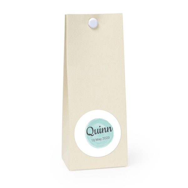 Party favours bag vanilla round 4cm