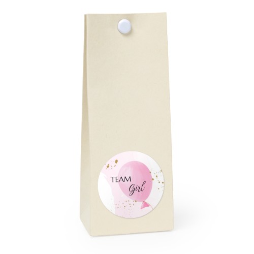 Sachet confiseur rond vanille lot de 12